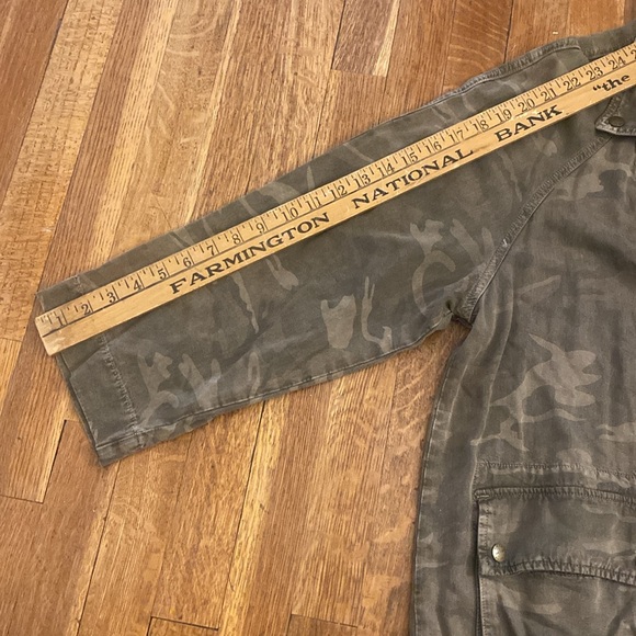 Current/Elliott Camo The Infantry Jacket Double Snap Belted - Pockets Women’s 3 - Picture 12 of 15